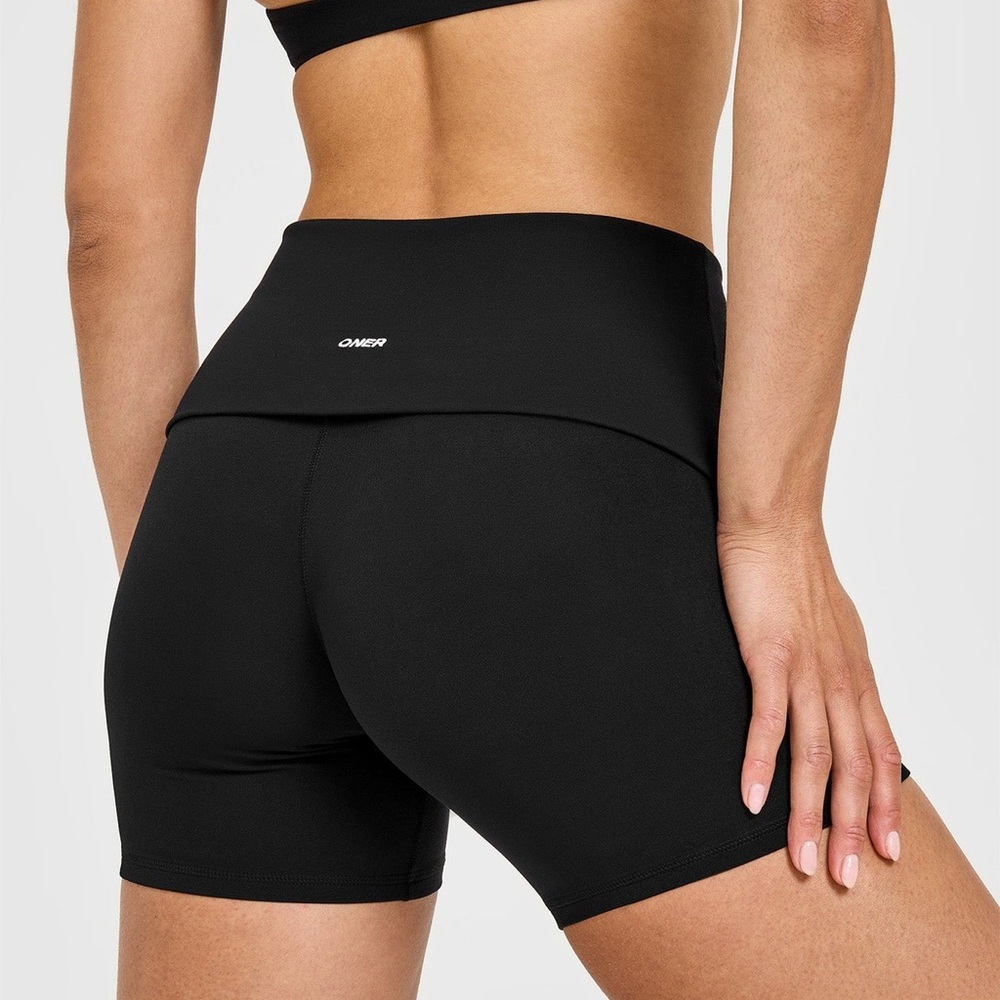 Oner Active Black soft motion fold over Shorts